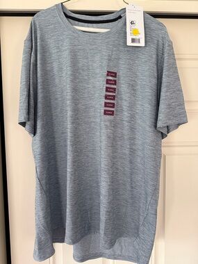 Men's Light Blue Heather Crew Neck T-Shirt